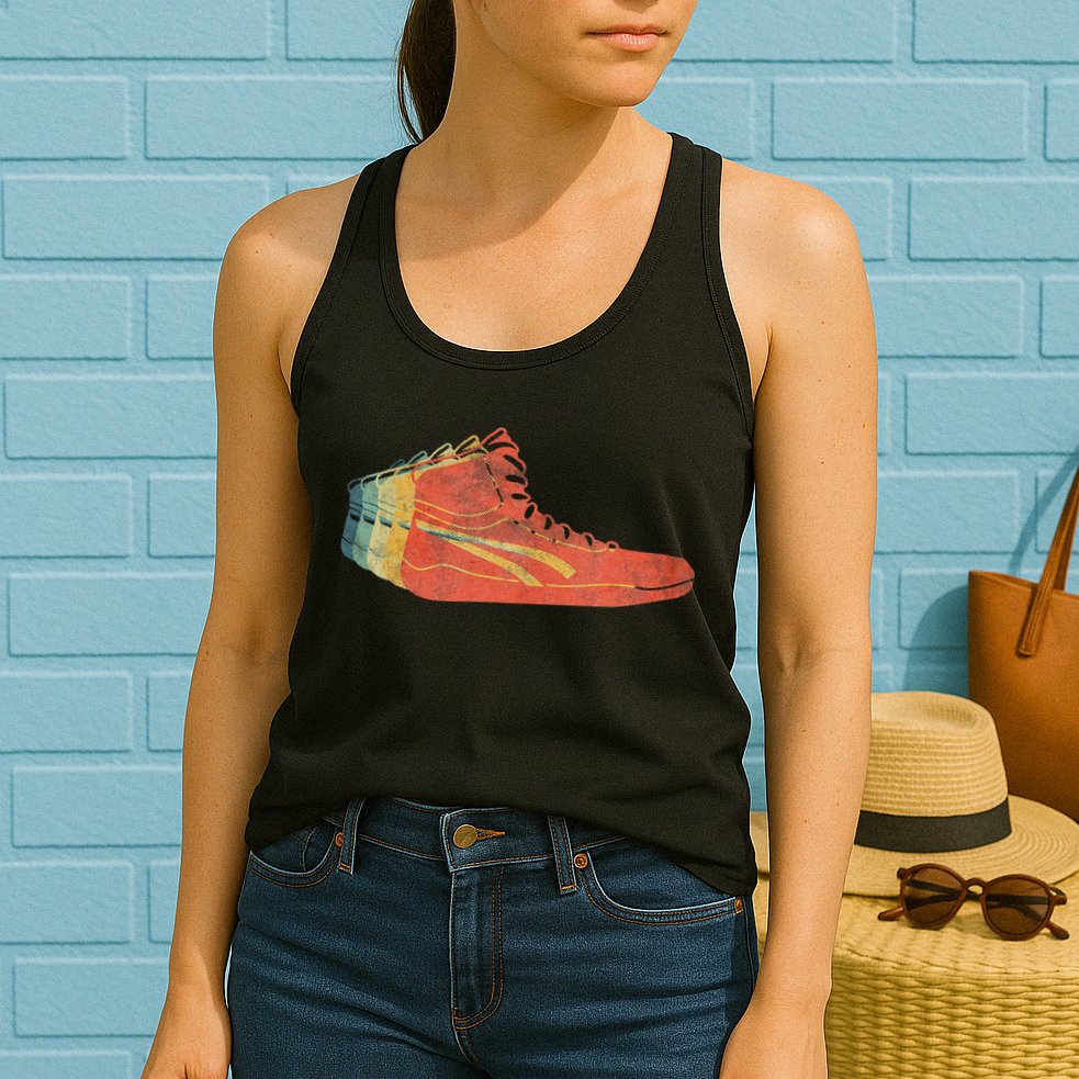 Wrestling Shoe funny sport lover wrestling Womens Tank Top