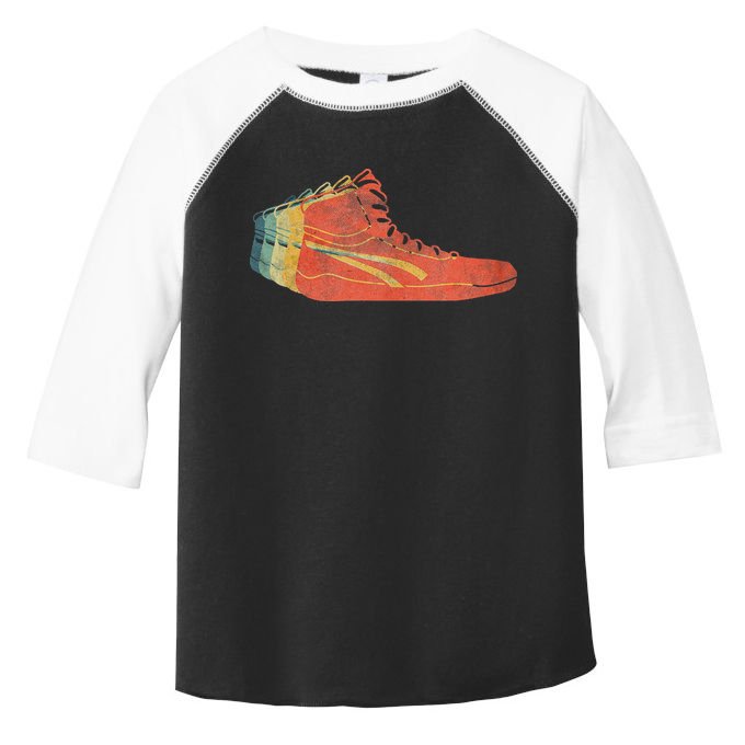 Wrestling Shoe funny sport lover wrestling Toddler Fine Jersey T-Shirt