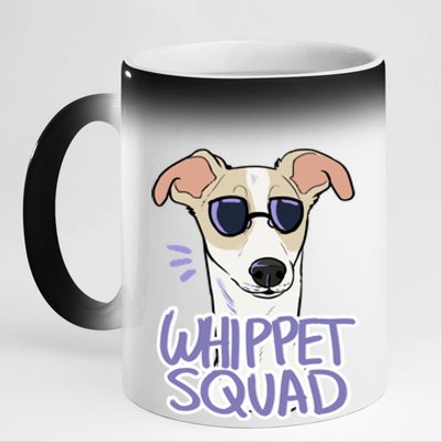 Whippet Squad (Fawn) 11oz Black Color Changing Mug