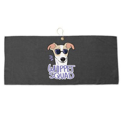 Whippet Squad (Fawn) Large Microfiber Waffle Golf Towel