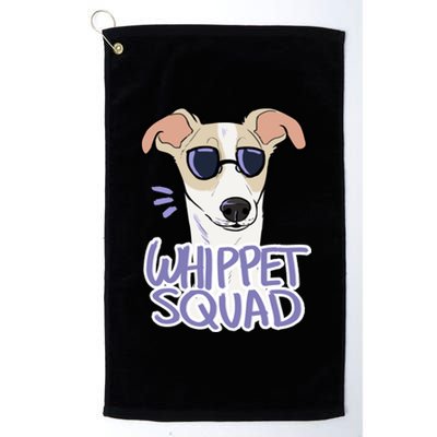 Whippet Squad (Fawn) Platinum Collection Golf Towel