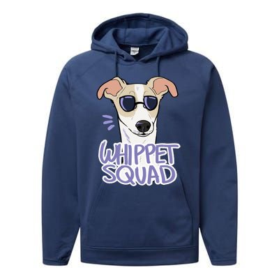 Whippet Squad (Fawn) Performance Fleece Hoodie