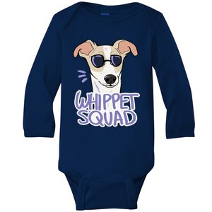 Whippet Squad (Fawn) Baby Long Sleeve Bodysuit