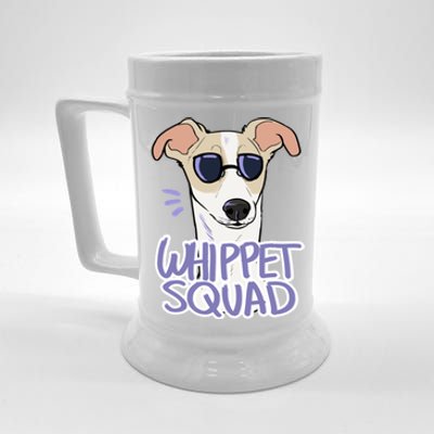 Whippet Squad (Fawn) Beer Stein