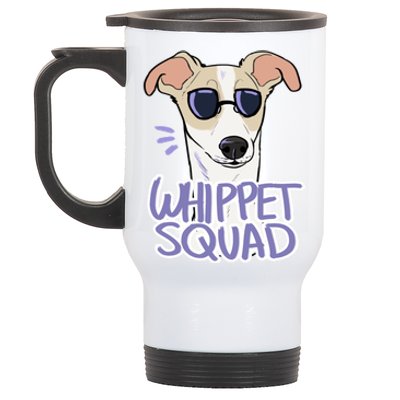 Whippet Squad (Fawn) Stainless Steel Travel Mug