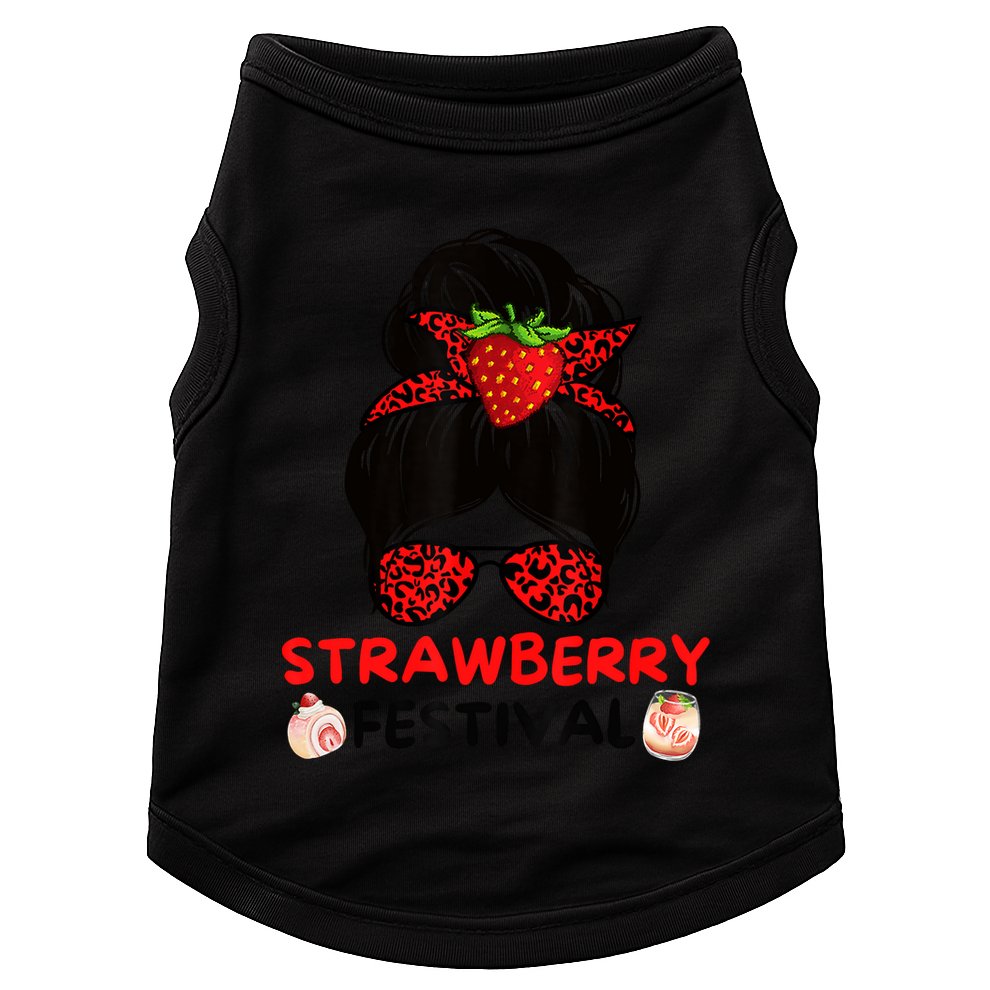 Women Strawberry Festival Fruit Lover Doggie Tank