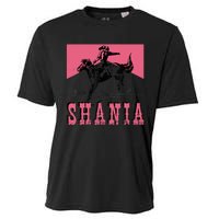 Western Shania First Name Punchy Cowboy Cowgirl Rodeo Style Cooling Performance Crew T-Shirt