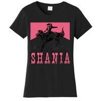 Western Shania First Name Punchy Cowboy Cowgirl Rodeo Style Women's T-Shirt