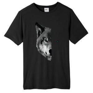 Wolf Split Face Wolf Magical Wolves Tee Tall Fusion ChromaSoft Performance T-Shirt