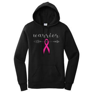 Warrior Survivor Fighter Pink Ribbon Warrior Breast Cancer Women's Pullover Hoodie