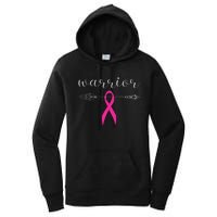 Warrior Survivor Fighter Pink Ribbon Warrior Breast Cancer Women's Pullover Hoodie