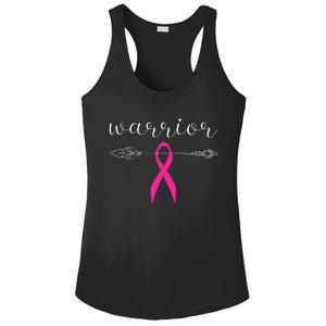 Warrior Survivor Fighter Pink Ribbon Warrior Breast Cancer Ladies PosiCharge Competitor Racerback Tank