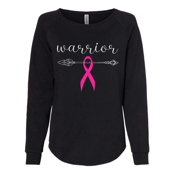 Warrior Survivor Fighter Pink Ribbon Warrior Breast Cancer Womens California Wash Sweatshirt