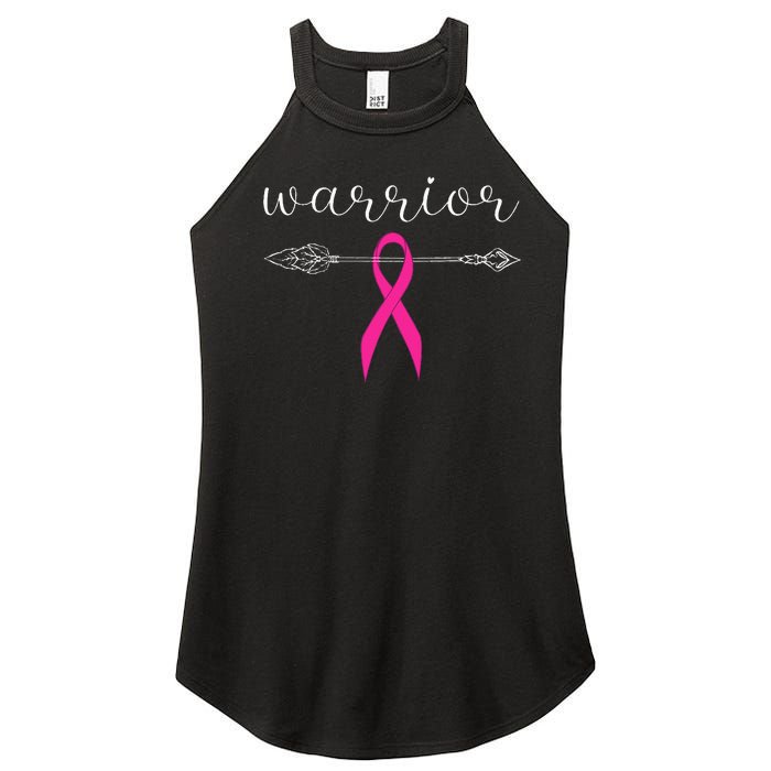 Warrior Survivor Fighter Pink Ribbon Warrior Breast Cancer Women's Perfect Tri Rocker Tank