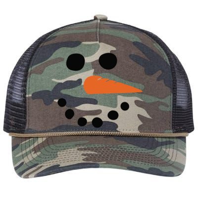 Winter Snow Face Gift Retro Rope Trucker Hat Cap