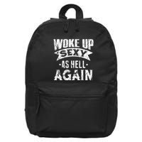 Witch Security Funny Saying Retro 16 in Basic Backpack
