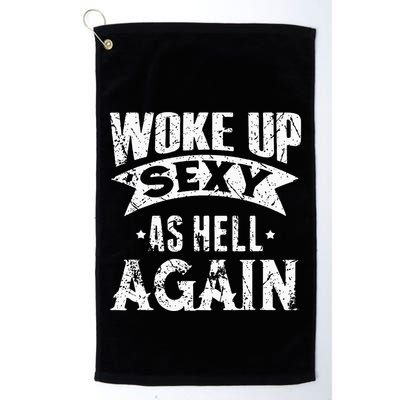 Witch Security Funny Saying Retro Golf Towel