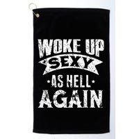 Witch Security Funny Saying Retro Golf Towel