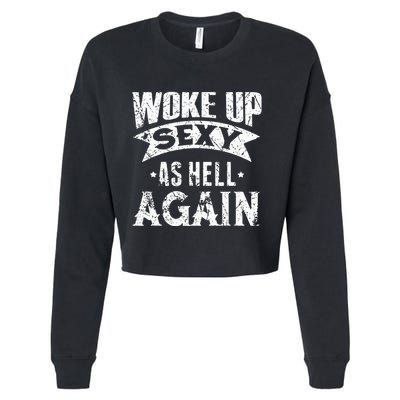 Witch Security Funny Saying Retro Cropped Pullover Crew