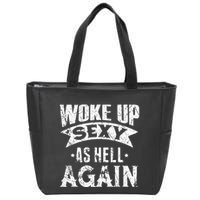 Witch Security Funny Saying Retro Zip Tote Bag