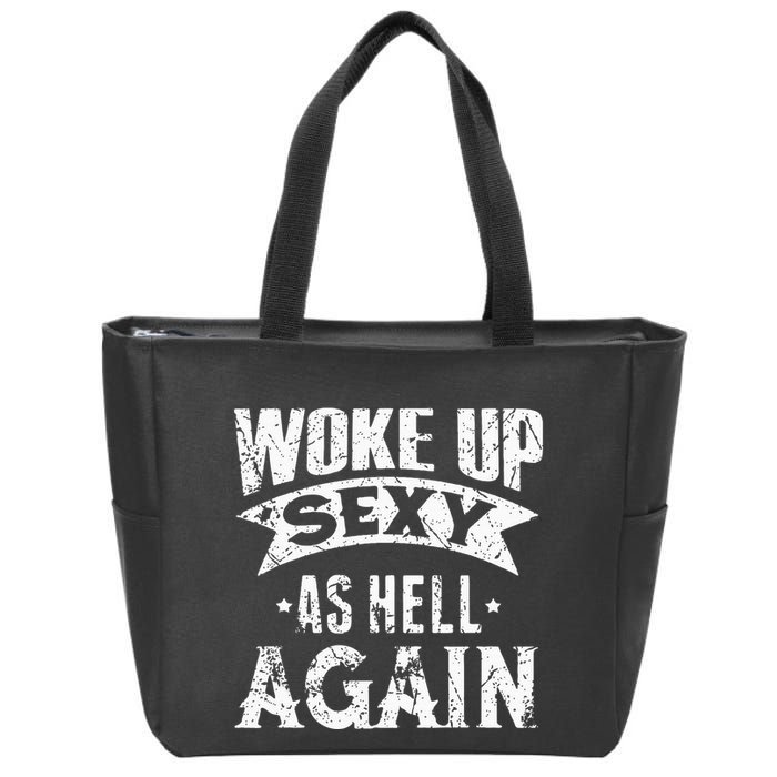 Witch Security Funny Saying Retro Zip Tote Bag