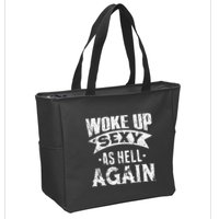 Witch Security Funny Saying Retro Zip Tote Bag
