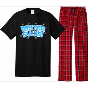 Winter Sucks Funny Christmas Gift Pajama Set