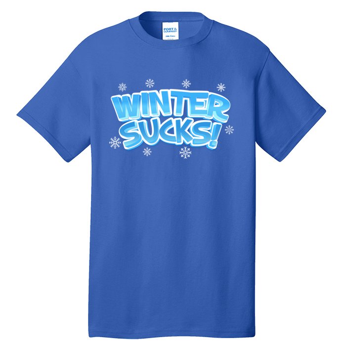 Winter Sucks Funny Christmas Gift Tall T-Shirt