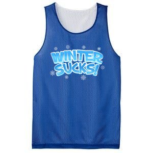 Winter Sucks Funny Christmas Gift Mesh Reversible Basketball Jersey Tank