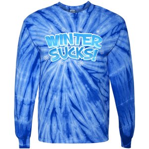 Winter Sucks Funny Christmas Gift Tie-Dye Long Sleeve Shirt