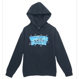 Winter Sucks Funny Christmas Gift Urban Pullover Hoodie