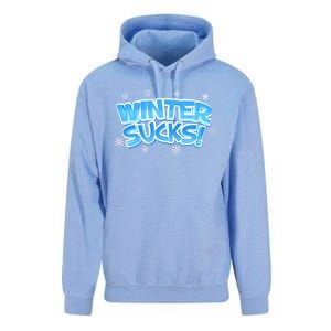 Winter Sucks Funny Christmas Gift Unisex Surf Hoodie