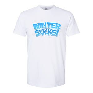 Winter Sucks Funny Christmas Gift Softstyle CVC T-Shirt