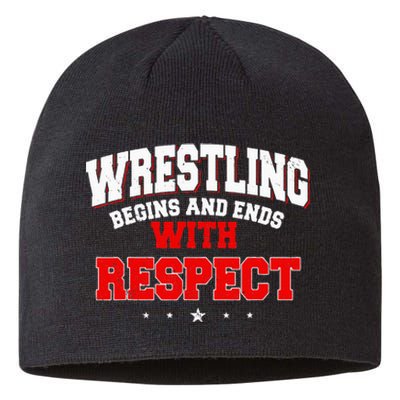 Wrestling Sport Fans Wrestlers Submission Freestyle Sustainable Beanie