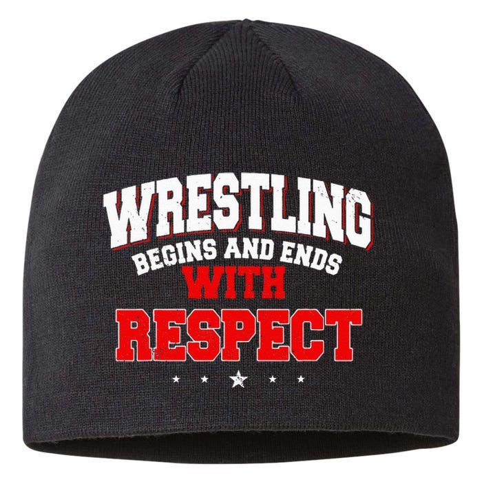 Wrestling Sport Fans Wrestlers Submission Freestyle Sustainable Beanie