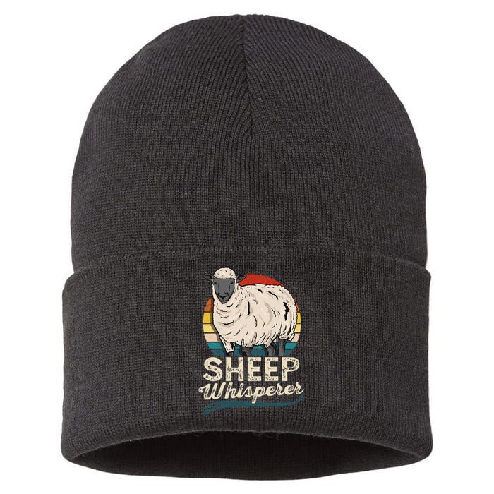 Whisperer S.H.E.E.P Farmer Rancher Ranch Sustainable Knit Beanie