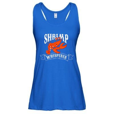 Whisperer Shrimp Funny Fisherman Shrimp Lover Ladies Essential Flowy Tank