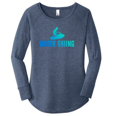 Water Skiing Funny Water Skier Gift Women's Perfect Tri Tunic Long Sleeve Shirt