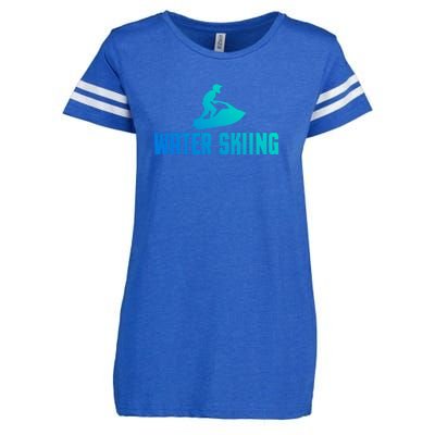 Water Skiing Funny Water Skier Gift Enza Ladies Jersey Football T-Shirt