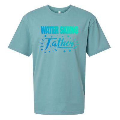 Water Skiing Father Water Skier Gift Sueded Cloud Jersey T-Shirt