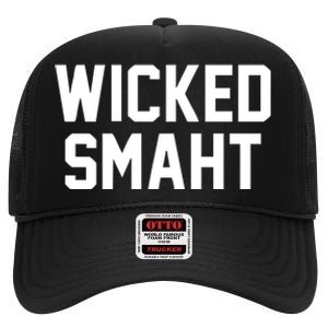 Wicked Smaht Funny High Crown Mesh Back Trucker Hat