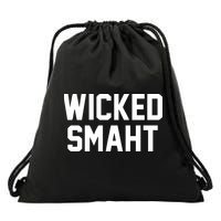 Wicked Smaht Funny Drawstring Bag