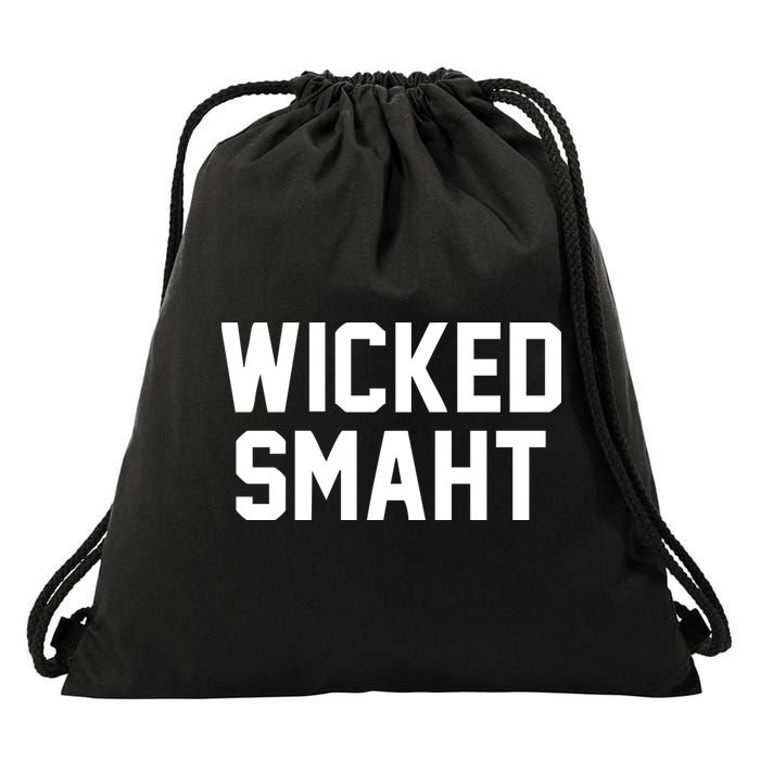 Wicked Smaht Funny Drawstring Bag