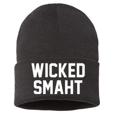 Wicked Smaht Funny Sustainable Knit Beanie