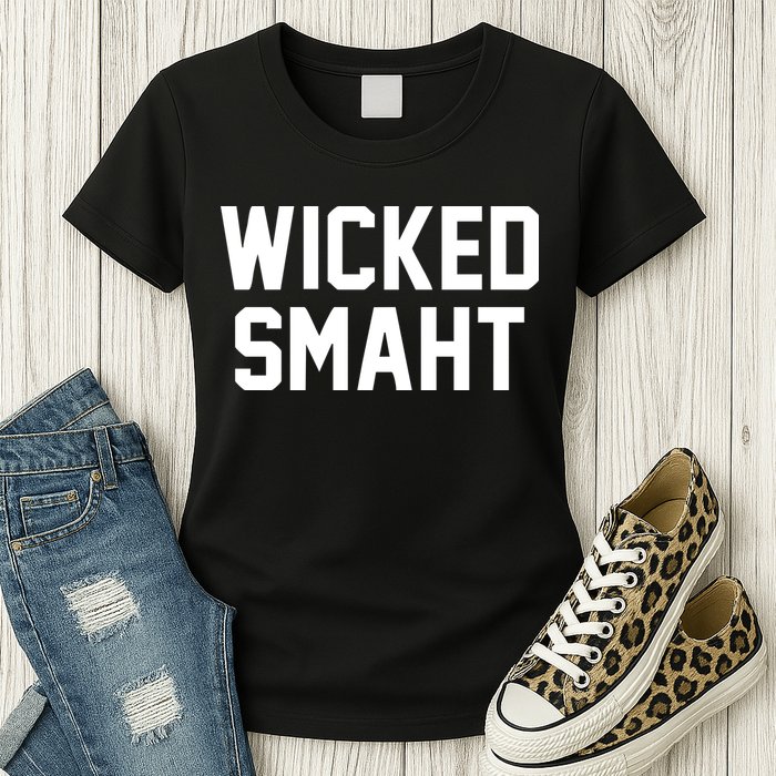 Wicked Smaht Funny Womens T-Shirt