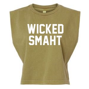 Wicked Smaht Funny Garment-Dyed Women's Muscle Tee