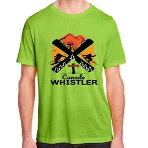 Whistler Ski Funny Gift Skiing And Snowboard Accessories Adult ChromaSoft Performance T-Shirt