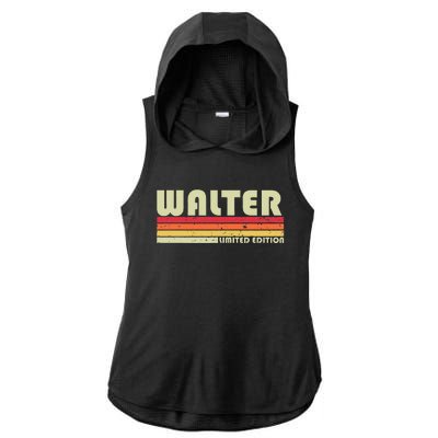 Walter Surname Funny Retro Vintage 80s 90s Birthday Reunion Ladies PosiCharge Tri-Blend Wicking Draft Hoodie Tank