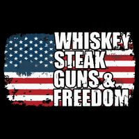 Whiskey Steak Guns And Freedom Patriotic Flag 4th Of July Backpack