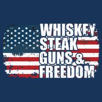 Whiskey Steak Guns And Freedom Patriotic Flag 4th Of July 16 in Basic Backpack
